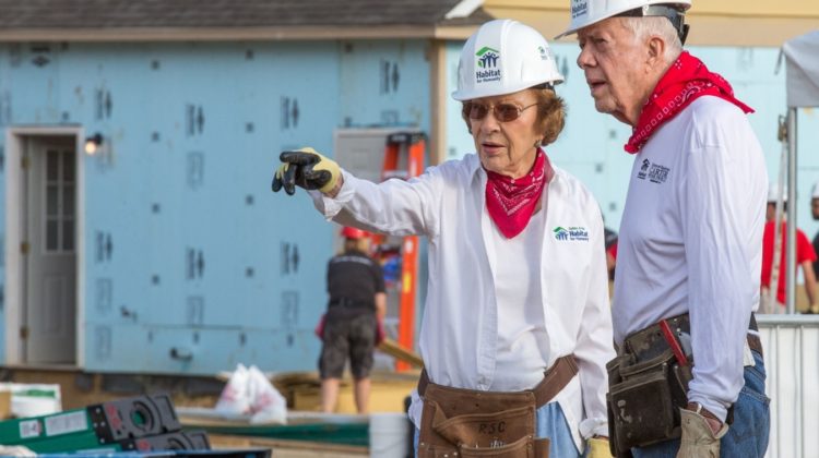 Jimmy Carter’s Non-Serious Illness Conversation - Pic of Jimmy at Habit for Humanity Project